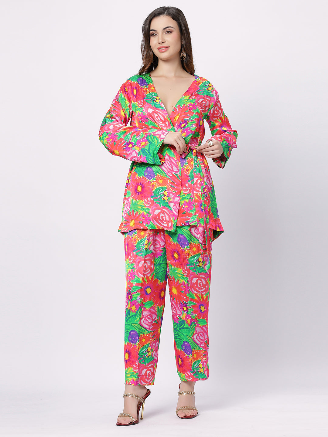 Valencia Overlap Tie Co-ord Set